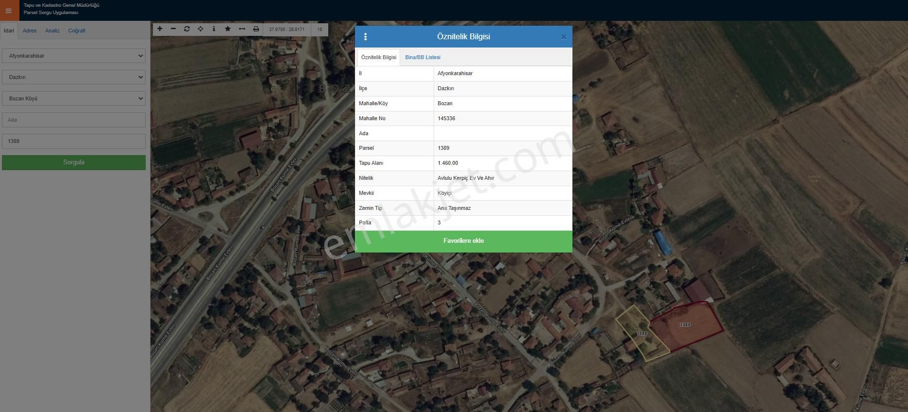 Afyonkarahisar Dazkırı Bozan Köyünde Toplam 4115 M2 Satılık Arsa 4.500.000 Tl Az Pazarlıklı - Görsel 14