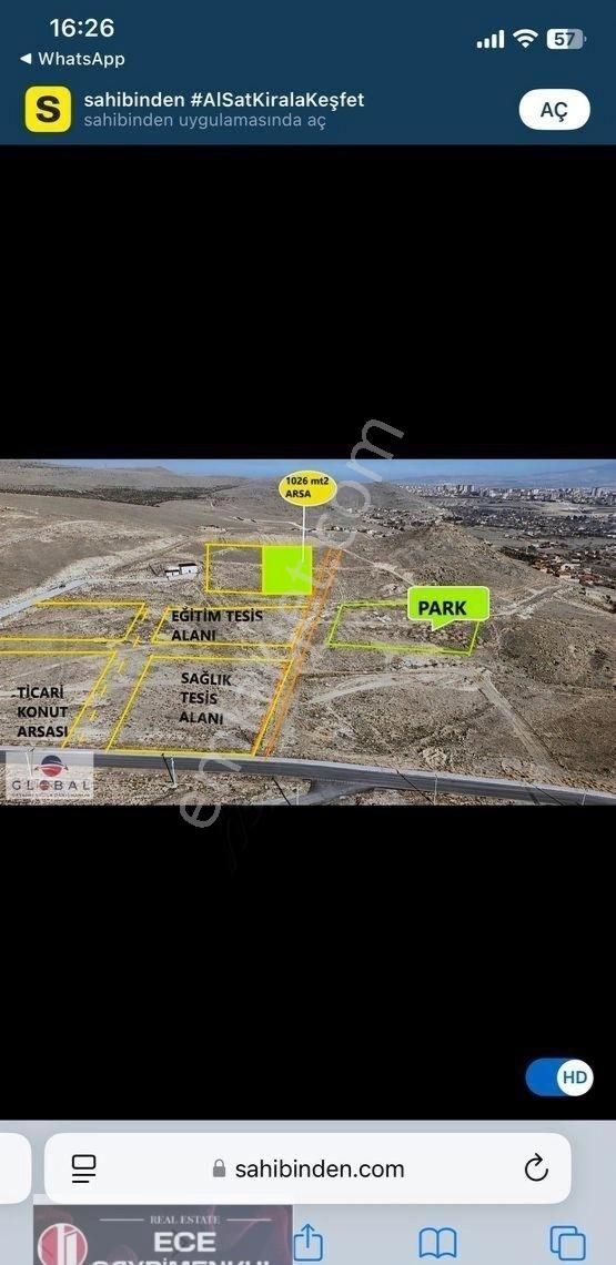 Niğde Merkez Kumluca Satılık Konut İmarlı Kumluca 2 Ye Bölünebilir Arsa 1067 M2