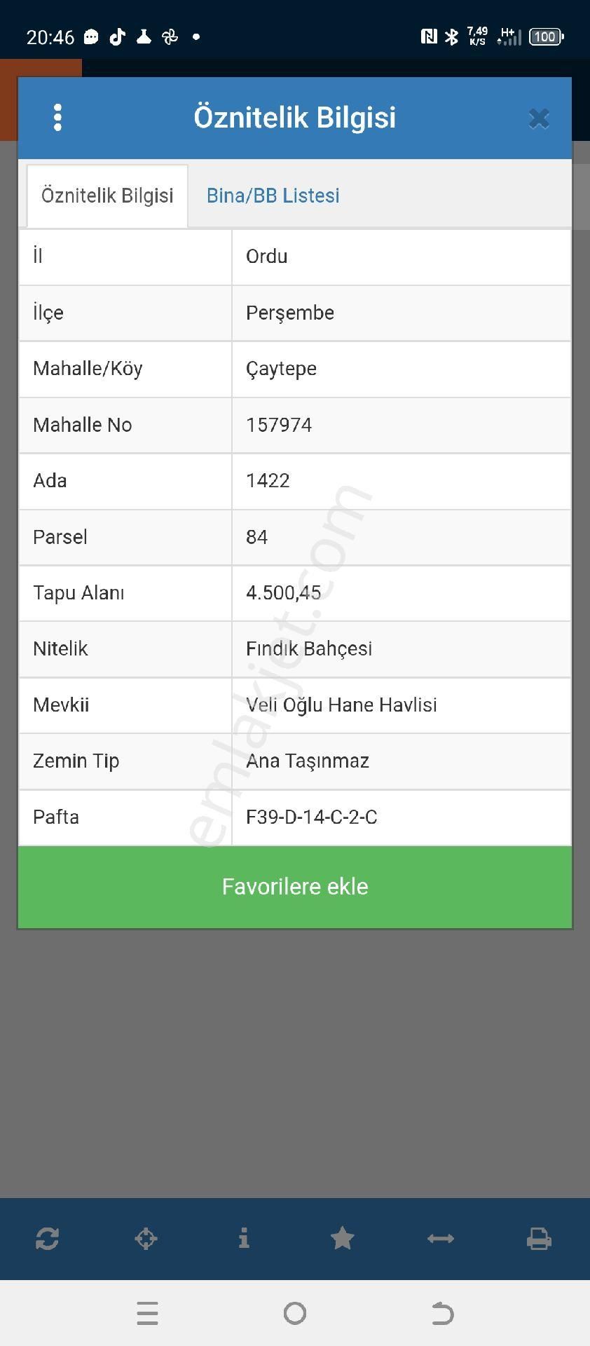 Perşembe Çaytepe Mahallesinde Satılık 4500m2 İmarlı Bahçe - Görsel 6