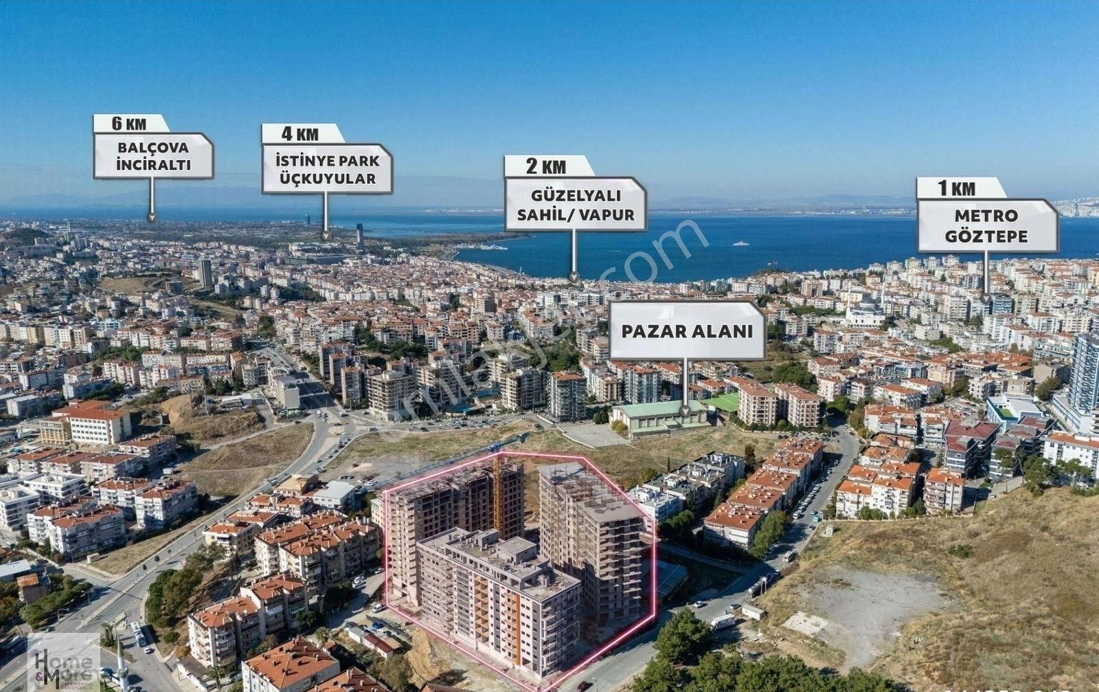 Karabağlar Vatan Satılık Daire Mimozakent' E Komşu Projemizde Deniz Manzaralı 2+1 Daire