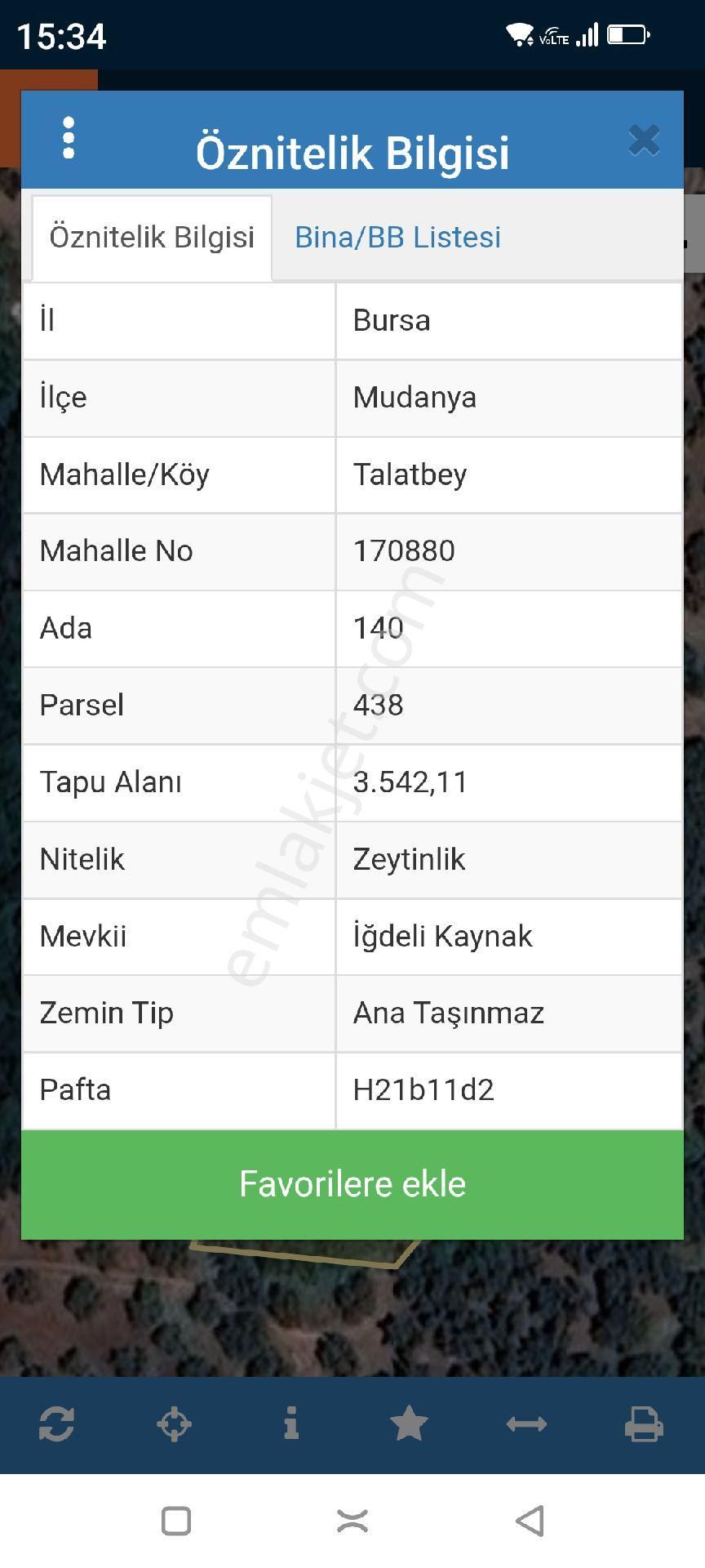 Mudanya Tirilye Satılık Tarla İmrali Adasi Manzaralı Talatbey Mahallesi Satılık 3.542 Mt2 Zeytinlik