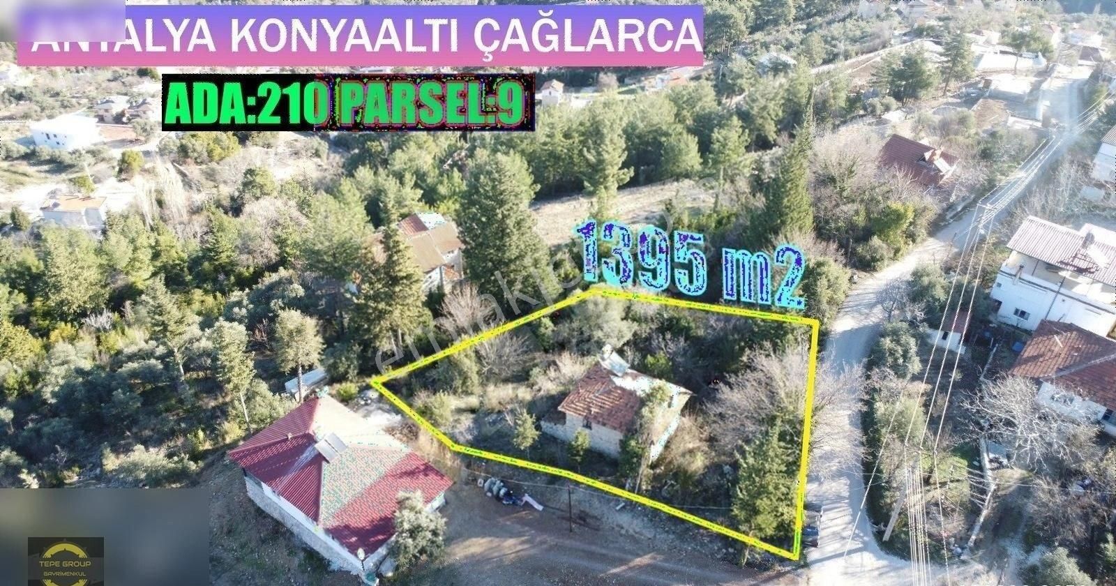 Konyaaltı Çağlarca Satılık Konut İmarlı Antalya Konyaaltı Çağlarcada 1395 M2 Arsa İçinde Müstakil Ev