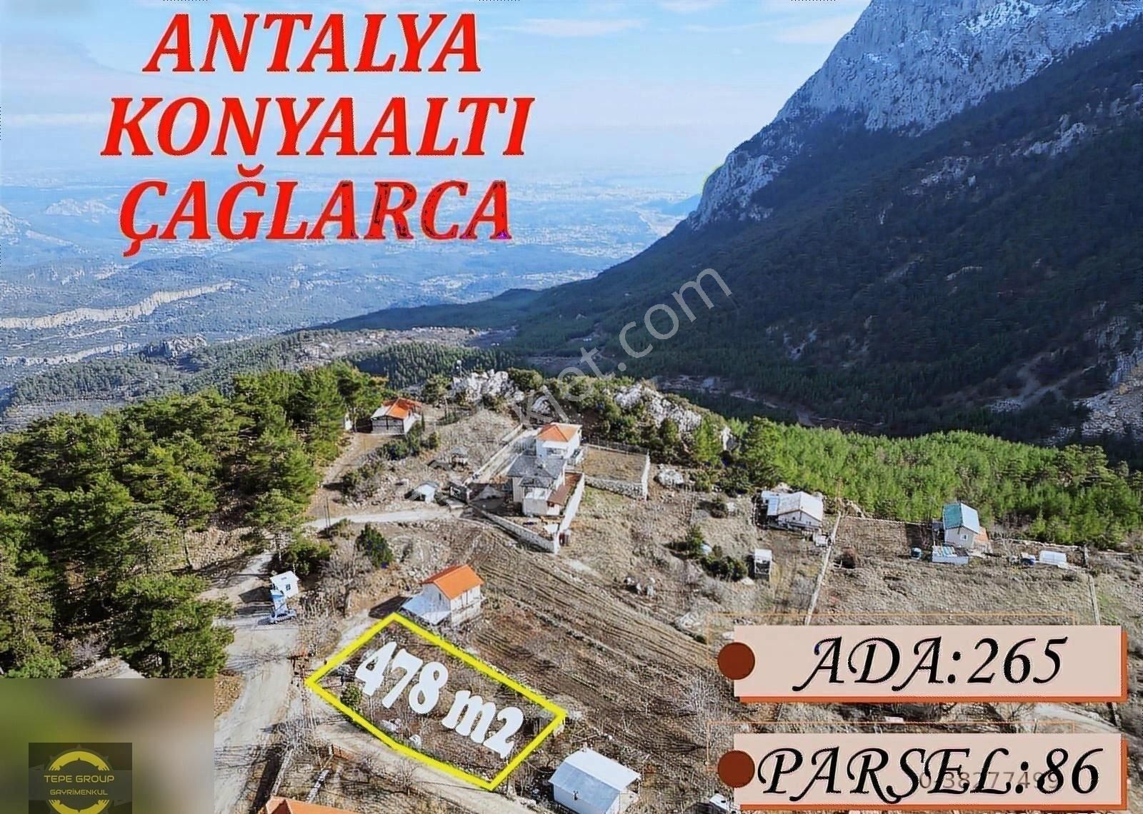 Konyaaltı Çağlarca Satılık Tarla Antalya Konyaaltı Çağlarca Kozağacı Mevkiinde Satılık Arsa