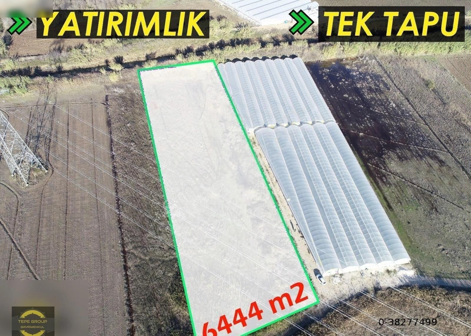 Serik Yukarıkocayatak Satılık Tarla Serik Yukarıkocayatak'ta 6444m2 Sera Yapımna Uygun Satılık Tarla