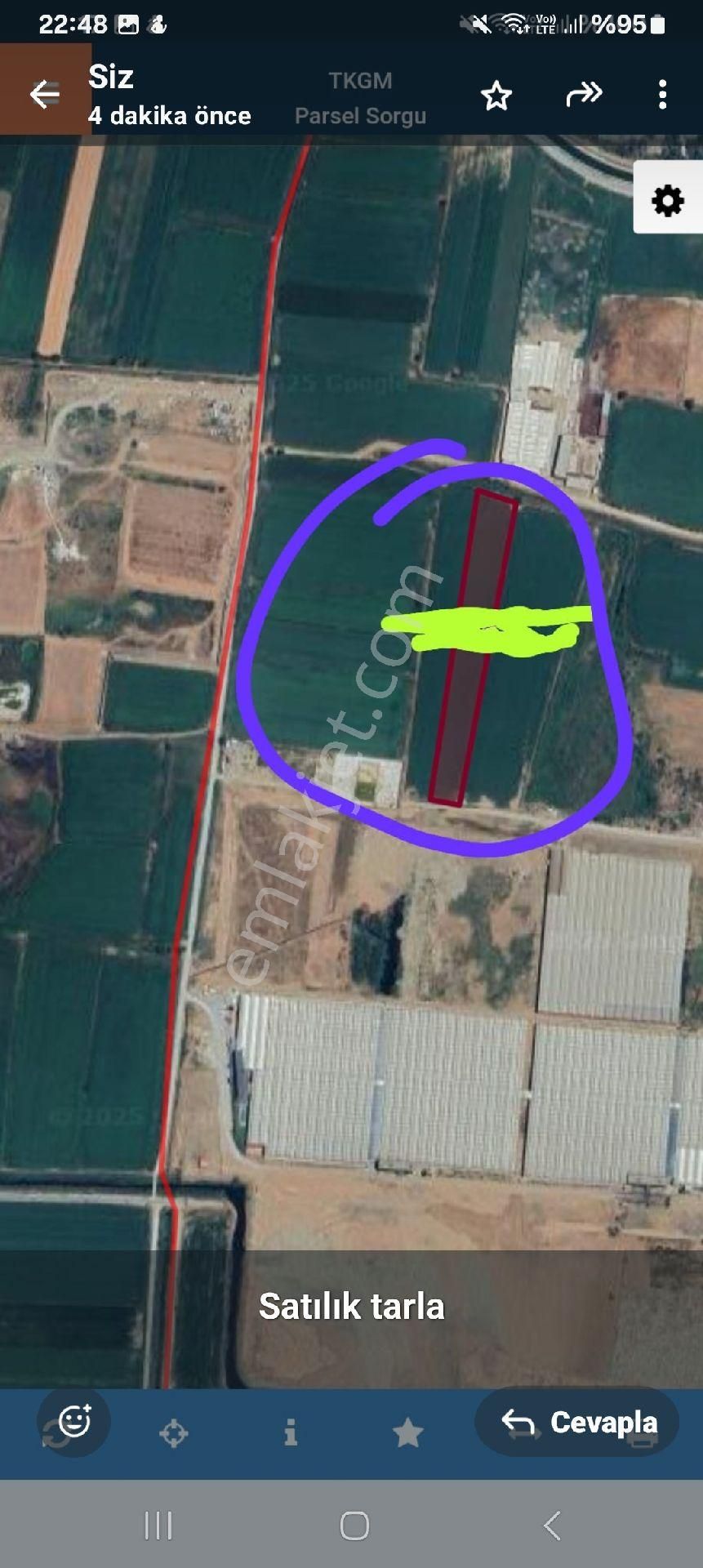 Aydın Efeler Kadıköy Mahallesinde Satılık Çilek Serası Olmaya Aday 11.379.m2 Satılık Tarla - Görsel 5