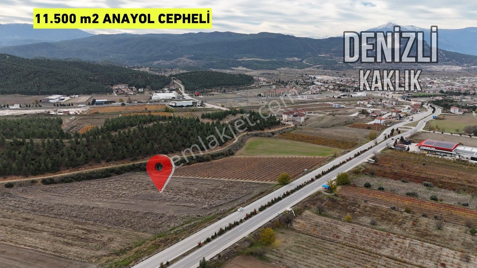 Honaz Kaklık Satılık Tarla Honaz/kaklık Anayol Üzerinde 11.500 M2 Arazi