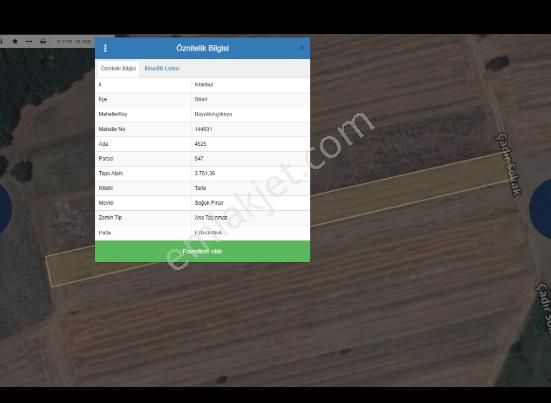 Silivri Büyük Kılıçlı Satılık Tarla Lütfen Açıklamayı Okuyun Alırken Kazanın !!!