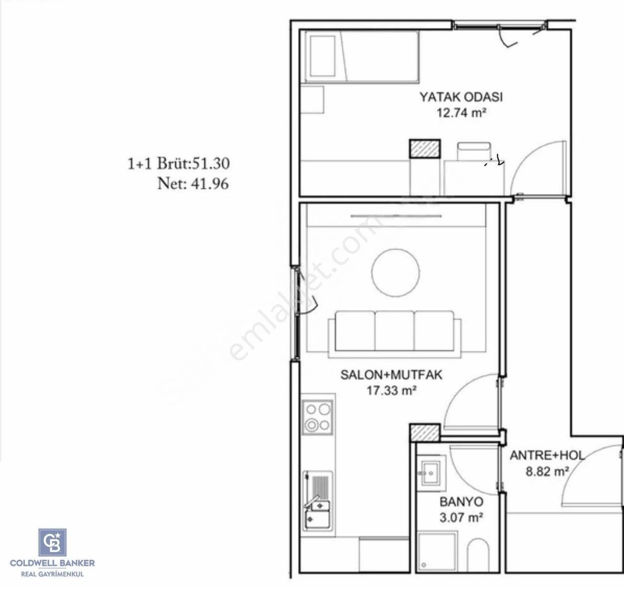 Üsküdar Acıbadem Satılık Daire Ocak Ayı Teslim 1.kat 1+1 52 M2