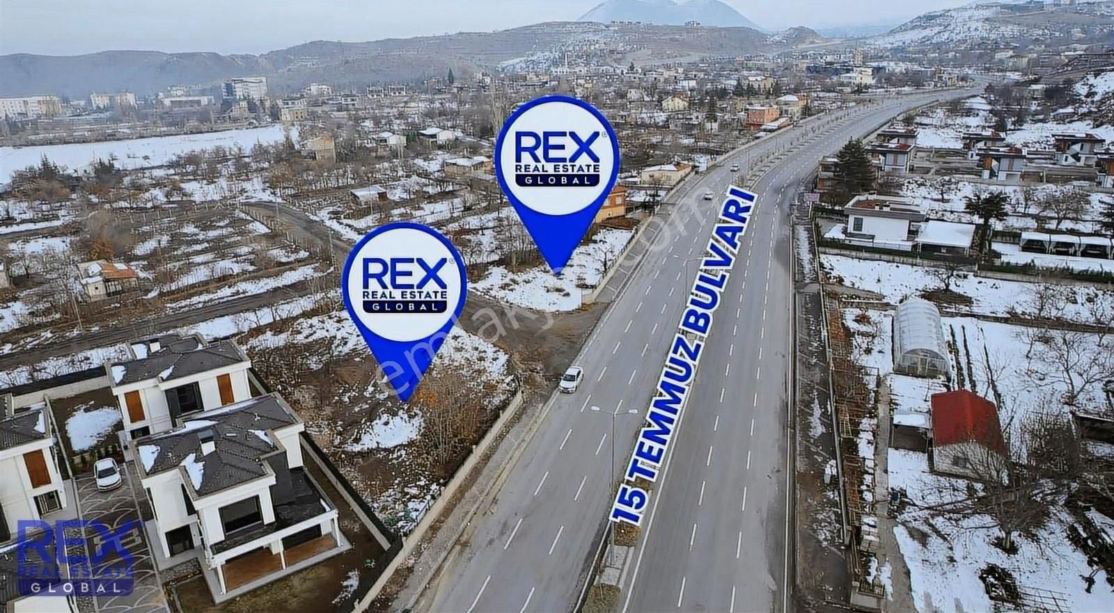 Melikgazi Eğribucak Satılık Villa İmarlı Rex Global | Eğribucak Anayolda 1.000m2 Satılık Villa Parseli