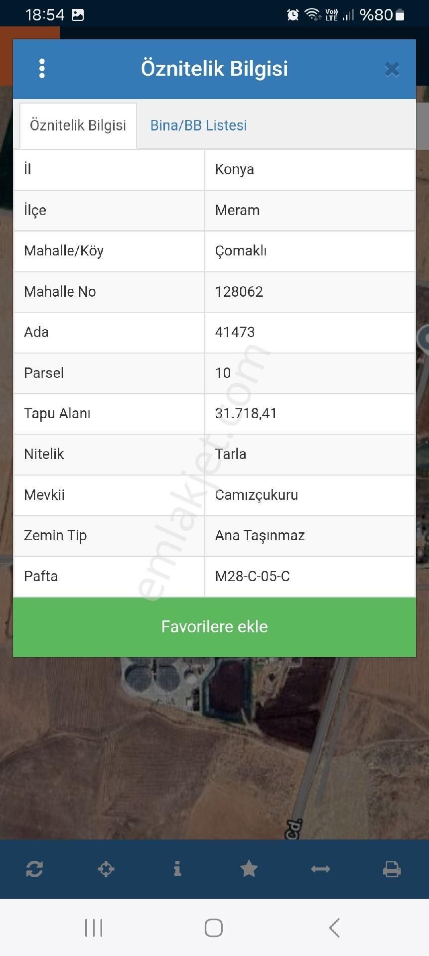 Meram Çomaklı Mahallesinde Satlık Süper Tarla - Görsel 5