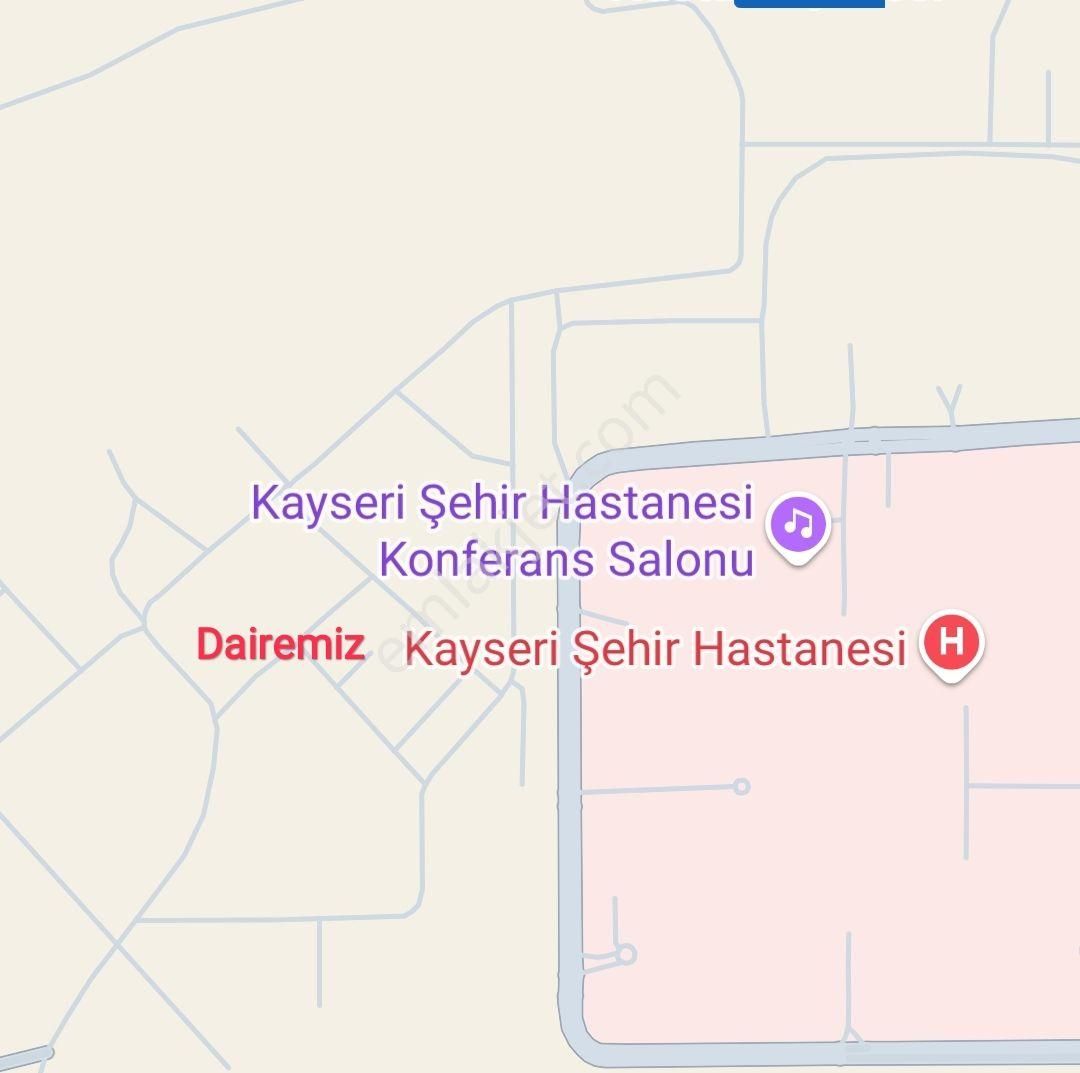 Kocasinan Şeker Kiralık Daire Kayseri Şehir Hastanesinin Yanında Kiralık Daire