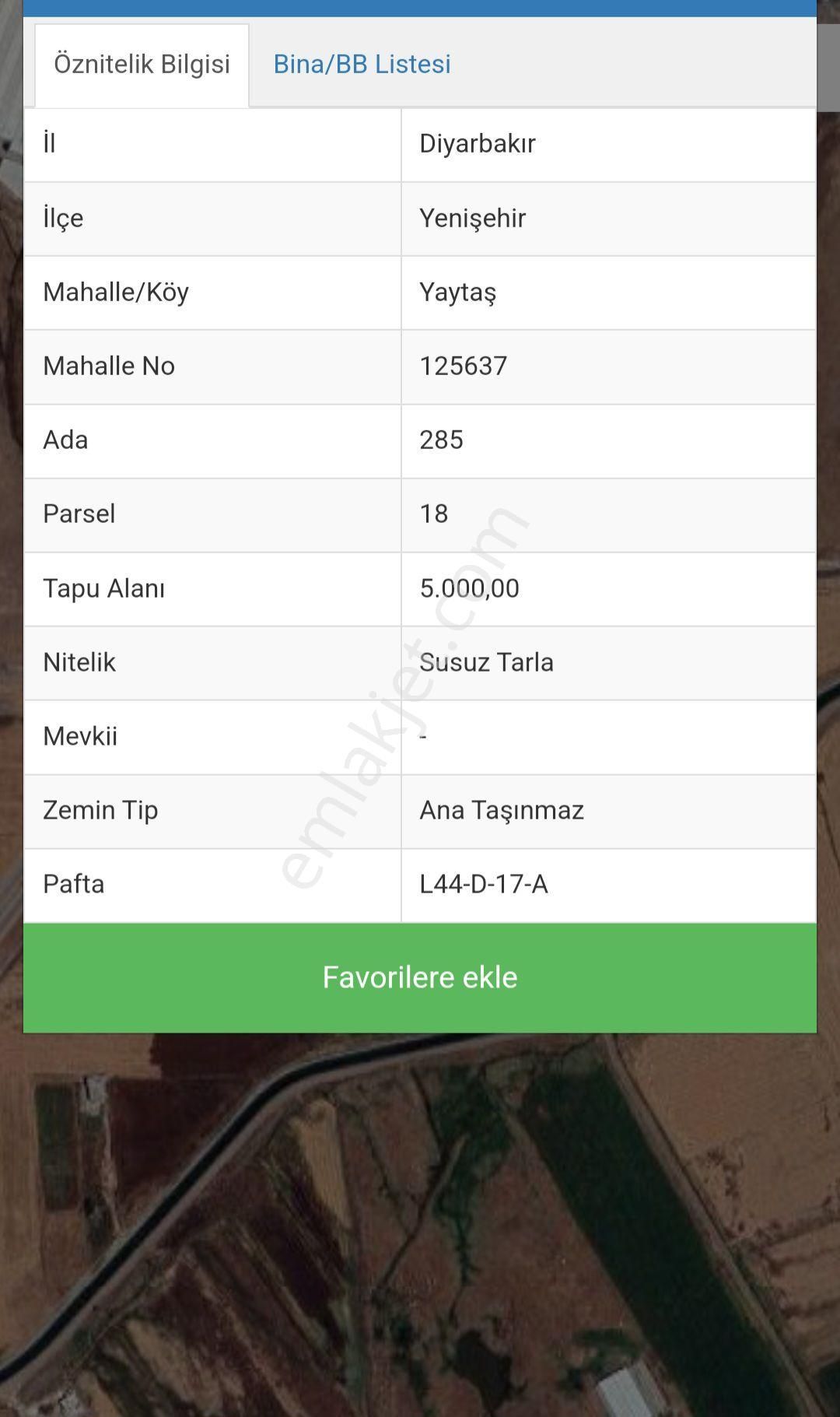 Dalkılıç Gayrimenkulden Diyarbakır Yenisehir Yaytaş Organize Sanayi Bölgesinde Satılık Arazi - Görsel 3