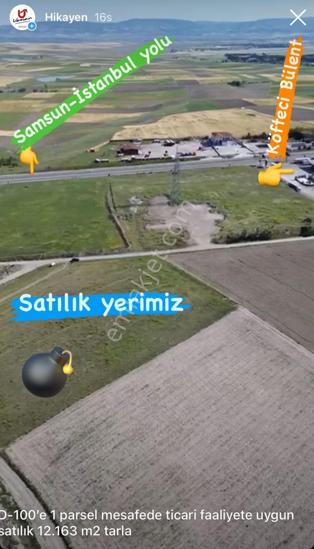 Merzifon Çobanören Köyü Satılık Ticari İmarlı Epa Gökova'dan 12.163 M2 Ticari İmarlı Satılık Tarla. Çobanören Köyü