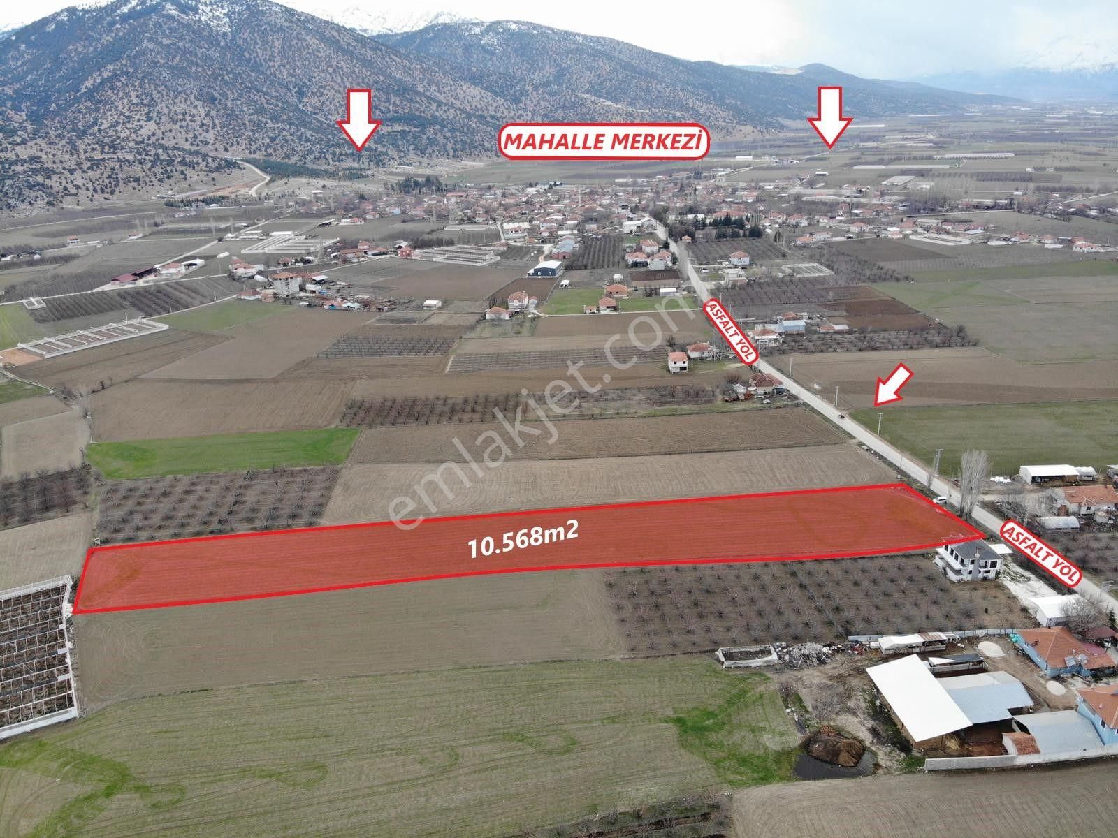 Elmalı Tekke Satılık Tarla Antalya Elmalı Tekke Mahalle Merkezine Yakın Asfalt Yola Cephe 10.568m2 Satılık Tarla