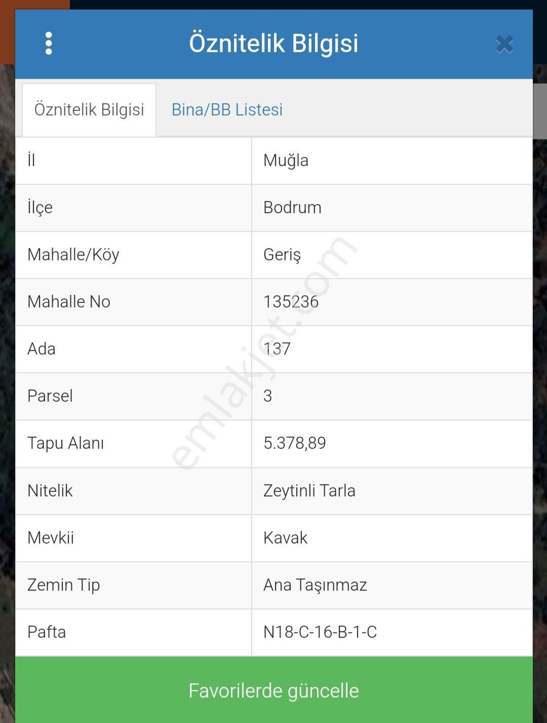 Bodrum Geriş Satılık Tarla Bodrum Geriş Zeytinli Tarla