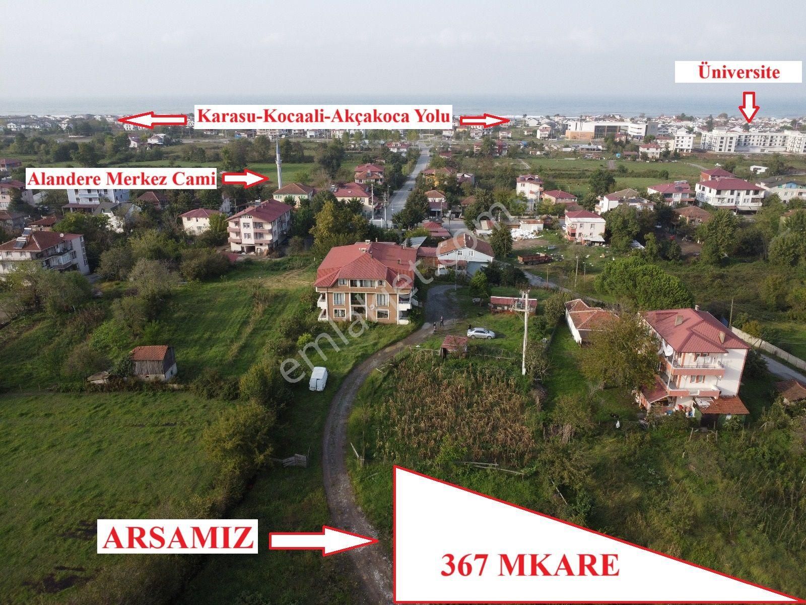 Kocaali Alandere Satılık Konut İmarlı Alandere Merkezde 3 Kat Konut İmarlı Yatırıma Uygun Satılık Arsa