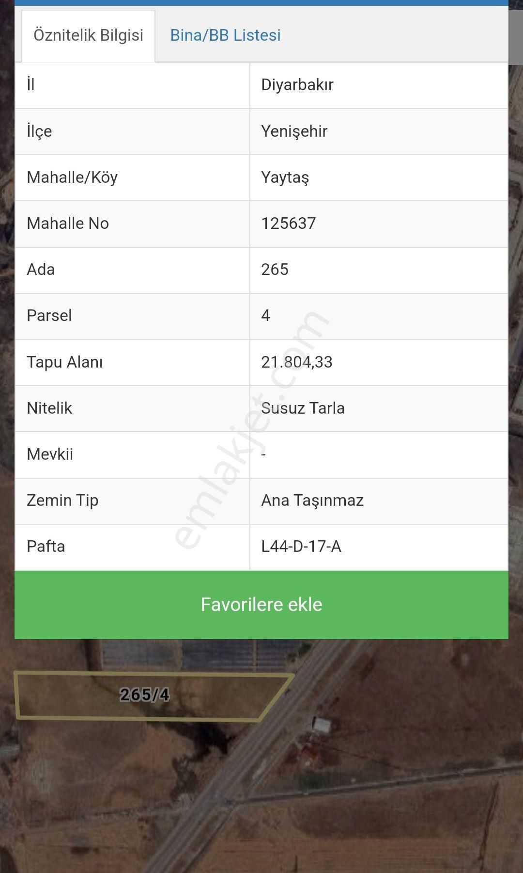 Diyarbakır Yenişehir Yaytaş Organize Sanayi Bölgesinde Satılık Müstakil Arazi - Görsel 3