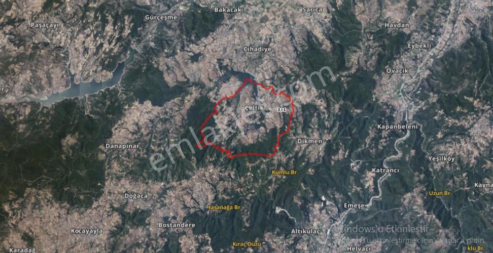 Biga Çeltik Köyü Satılık Tarla Çanakkale Biga Çeltik Satılık 5200 M2 Tarla