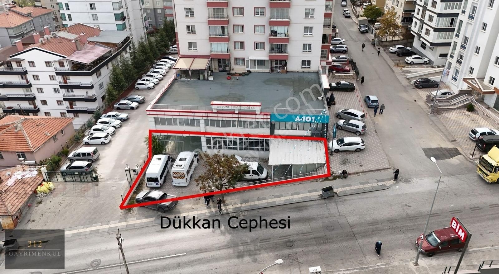 Yenimahalle Kayalar Kiralık Dükkan & Mağaza 312 | Şentepede Cadde Üzeri Otoparklı 350 M2 Kiralık Dükkan