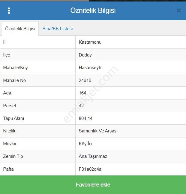 Kastamonu Daday Satılık Arazi Kastamonu Daday Da 804m2 Satık Arsa