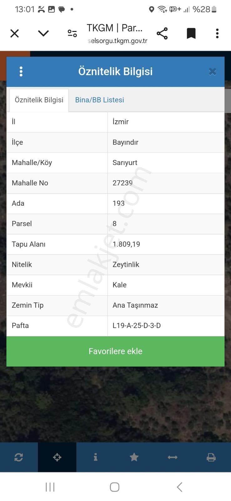 İzmir İli Bayındır İlçesi Sarıyurt Mahallesi Kale Mevkiinde Satılık Zeytinlikler - Görsel 4