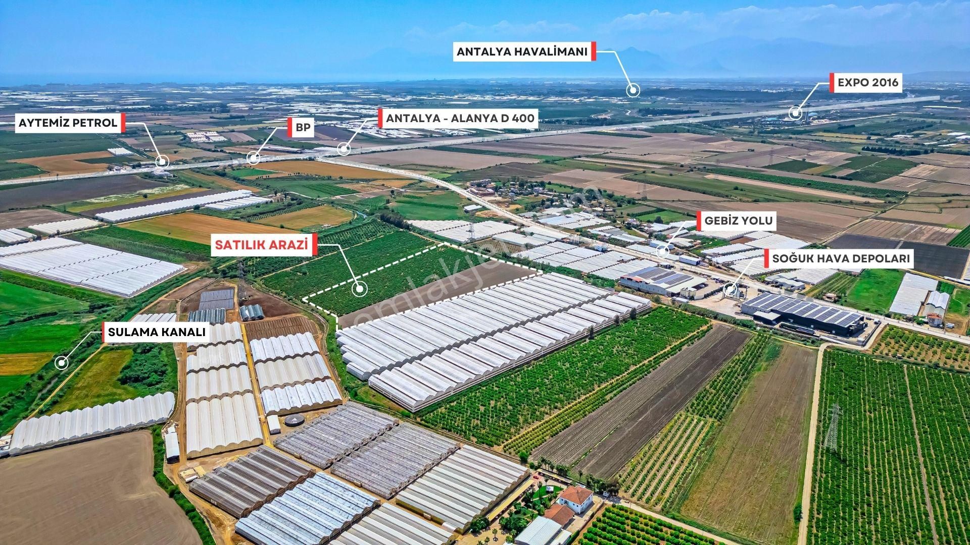 Antalya Expo 2016 Karşısı, 68 Dönüm Satılık Tarla