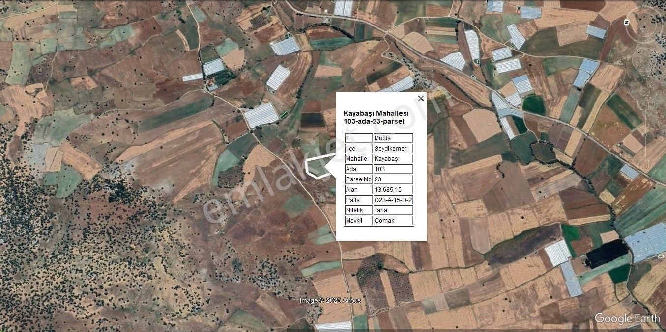 Seydikemerde Dost Emlaktan Kayabaşı Mahhallesinde 13.615m²satılık Tarla - Görsel 2