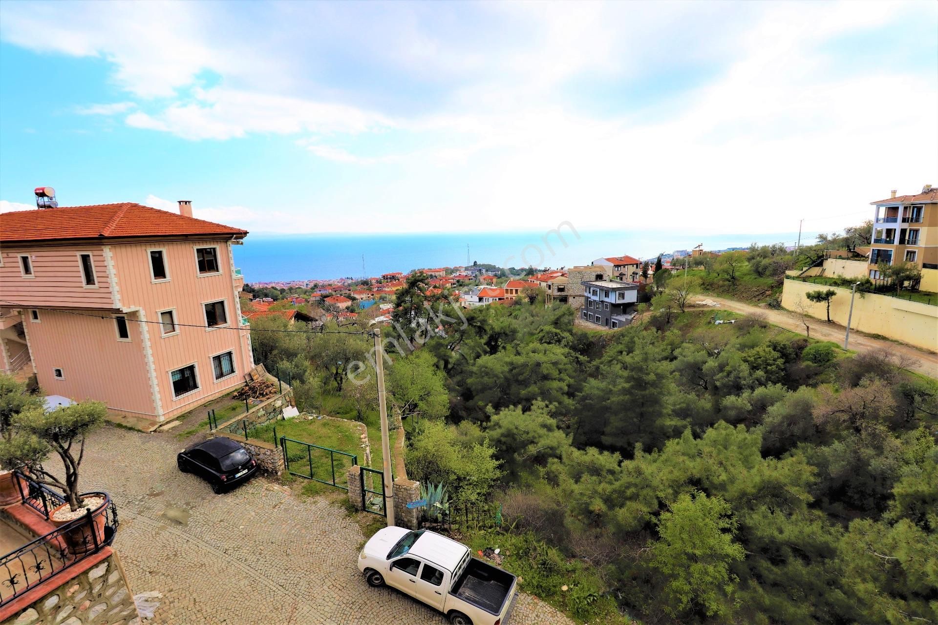 Altınoluk'ta Satılık Taş Villa Ful Deniz Manzarslı - Görsel 20
