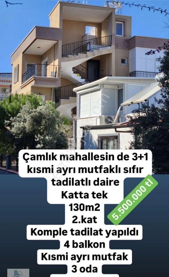 Didim Çamlık Satılık Daire Didim Çamlık Mahallesinde 3+1 Ayrı Mutfak Daire