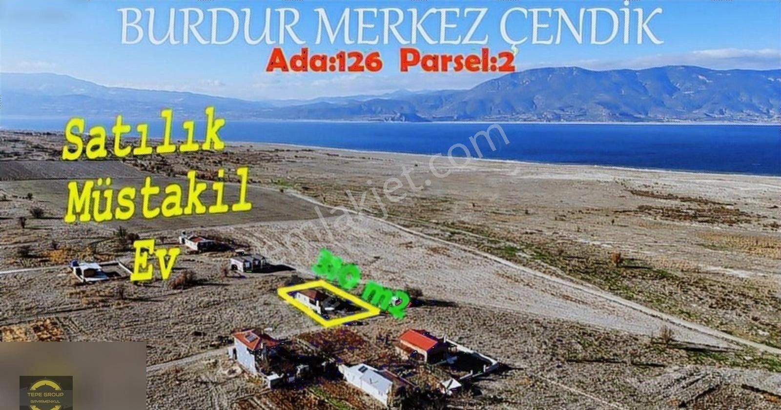 Burdur Merkez Çendik Köyü Satılık Müstakil Ev Burdur Merkez Çendikte Göl Manzaralı Satılık Müstakil Ev