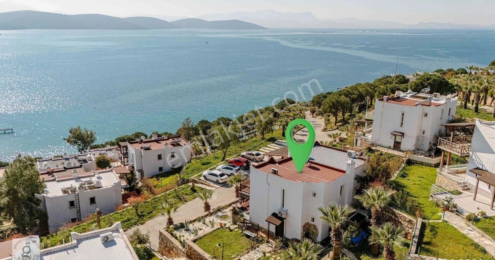 Milas Boğaziçi Satılık Villa Adabükü Feza Sitesi'nde Full Deniz Manzaralı Villa