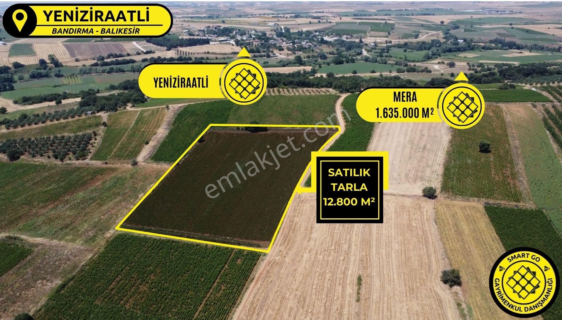 Bandırma Yeniziraatli Satılık Tarla Yeni Ziraatli 'de 12.800 M² Satılık Tarla