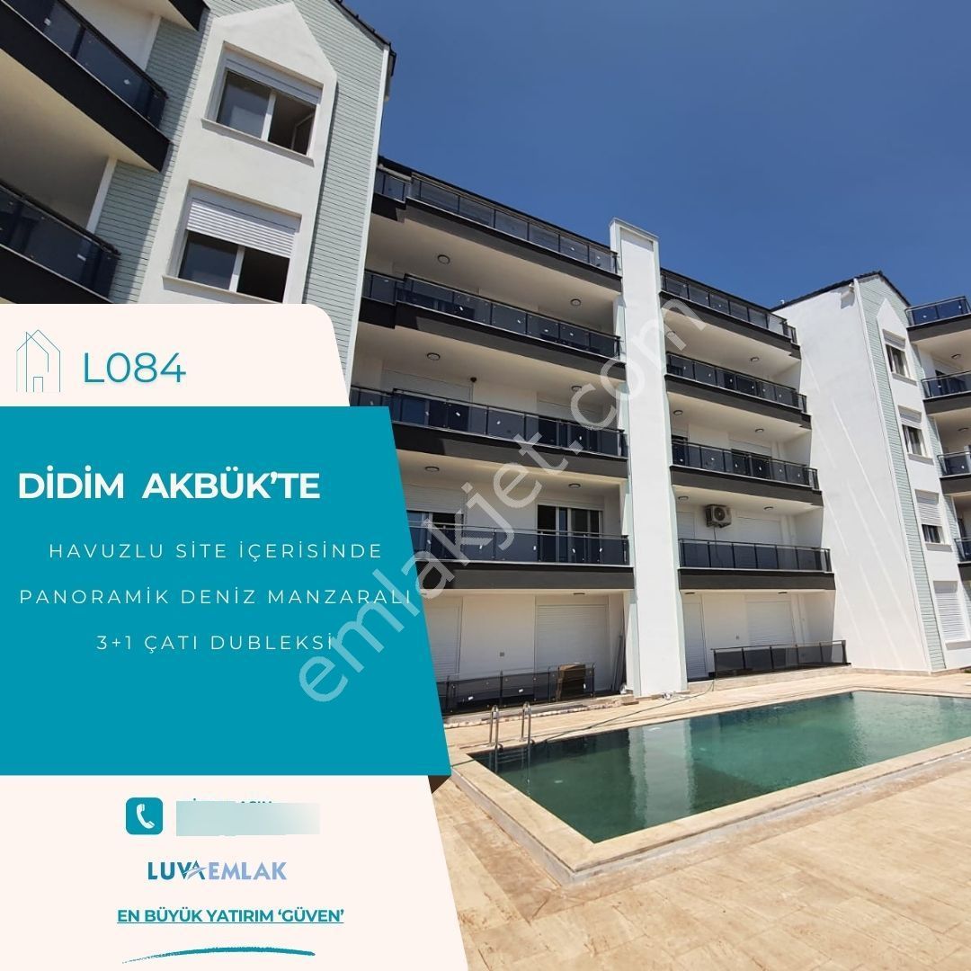 Didim Akbük'te Deniz Manzaralı Akıllı Ev Sistemli 3+1 Çatı Dubleksi