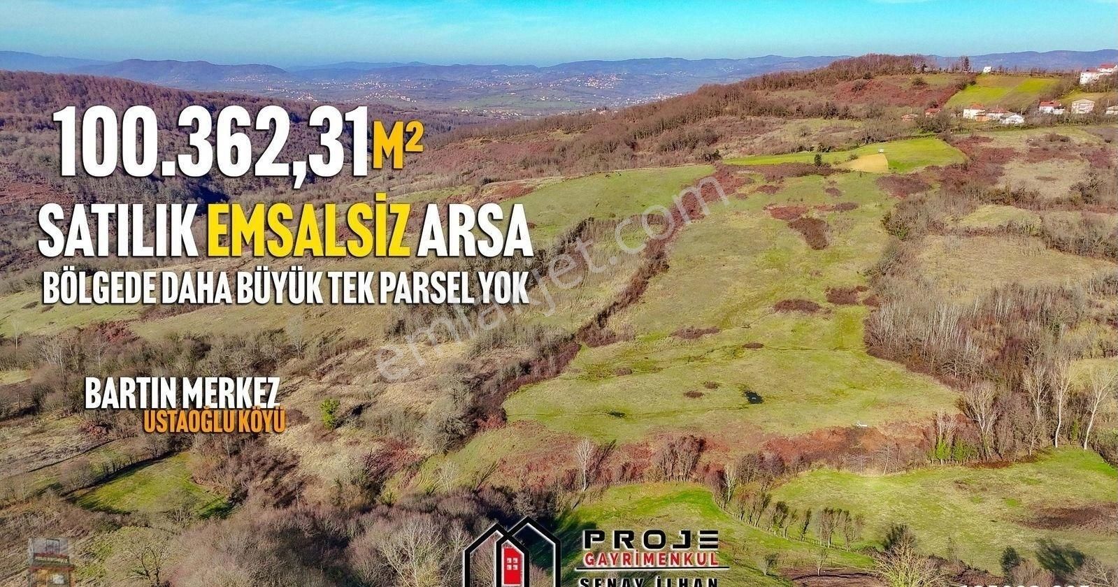 Bartın Merkez Ustaoğlu Köyü (Turuplar) Satılık Tarla Bartın Merkez Ustaoğlun'da 100.362m2 Bölgenin En Büyük Parseli