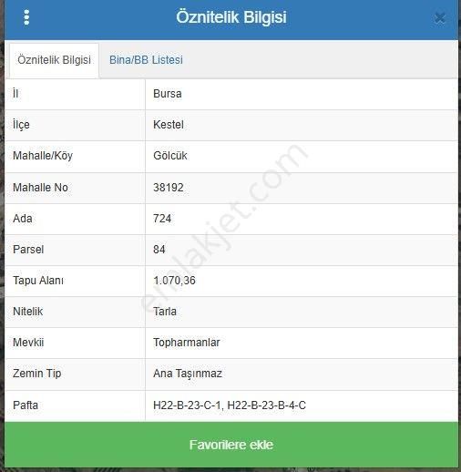 Bursa Kestel Gölcük'te Satılık Köye Yakın Kiraz Bahçesi - Görsel 9