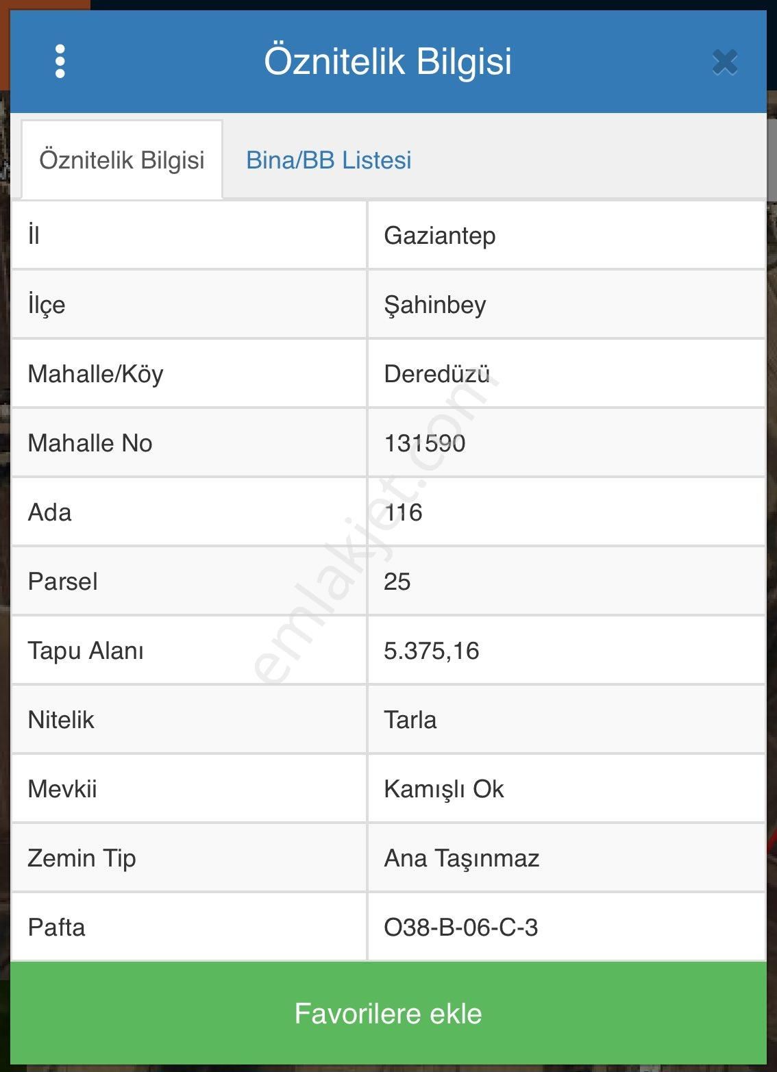 Şahinbey Deredüzü Satılık Arazi Uzaydan Deredüzünde Yatırımlık Arazi