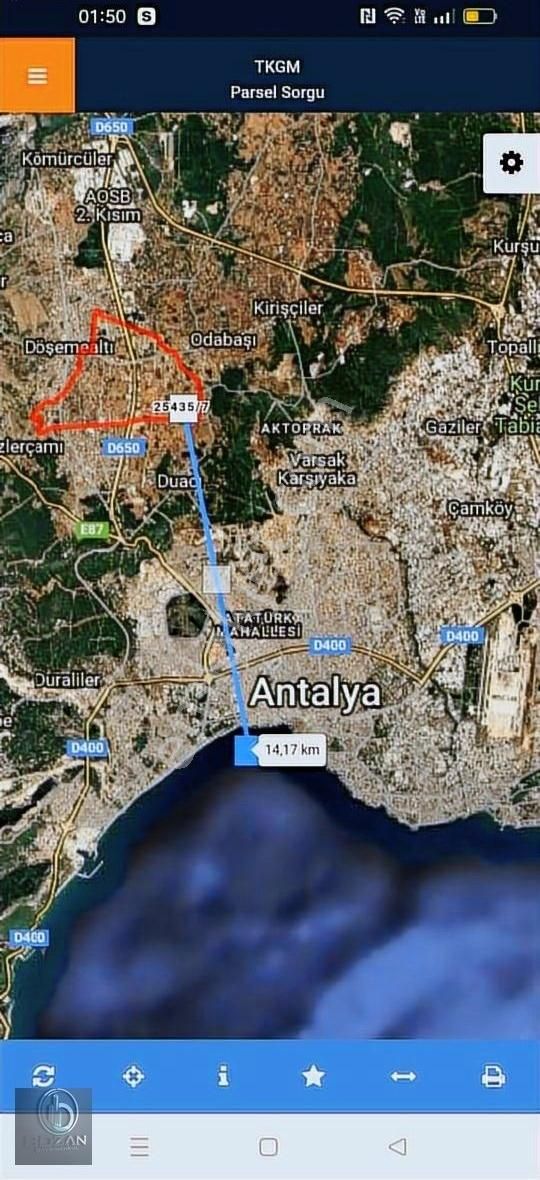 Döşemealtı Altınkale Satılık Konut İmarlı Döşemealtı Altınkale Mahallesi'nde Satılık Villa Parseli