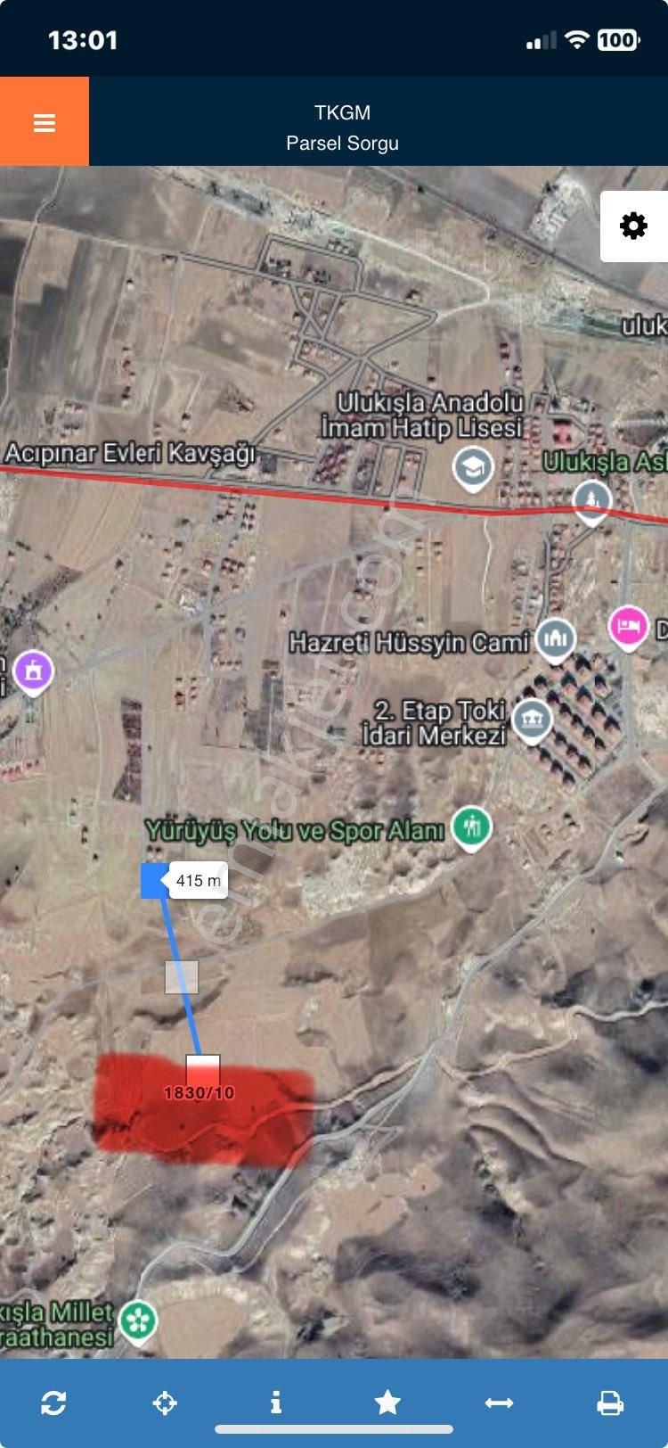 Ulukışla Kemalpaşa Acıpınar Üstü Arsa - Görsel 4