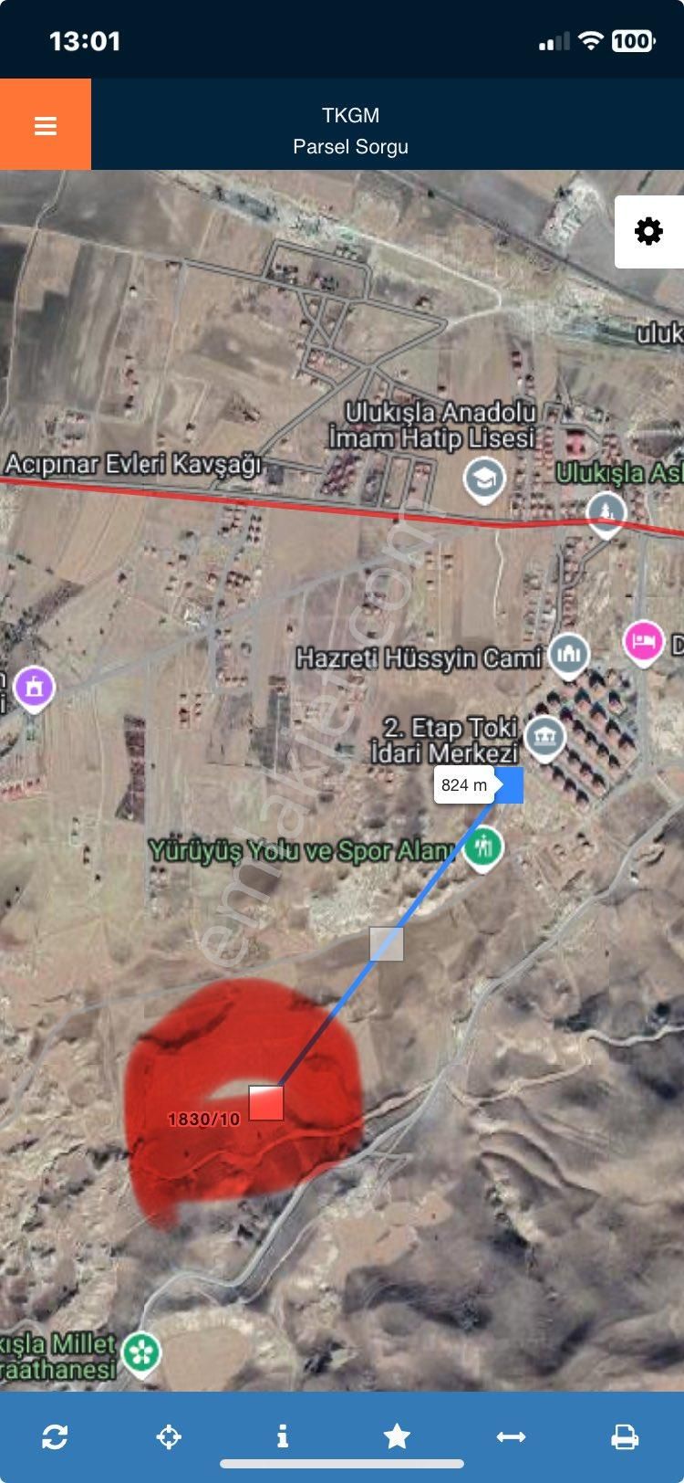 Ulukışla Kemalpaşa Acıpınar Üstü Arsa - Görsel 6