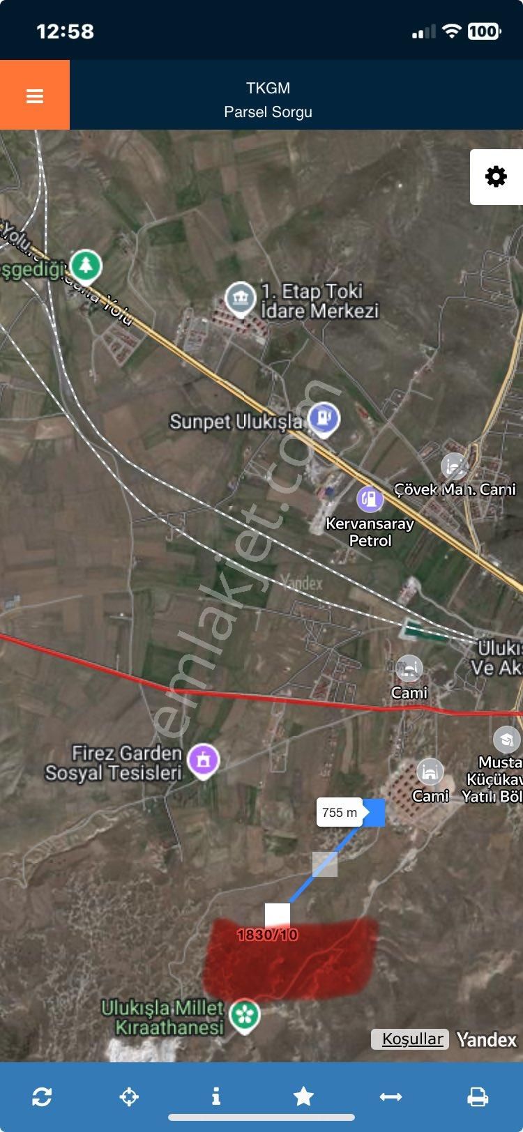 Ulukışla Kemalpaşa Acıpınar Üstü Arsa - Görsel 2