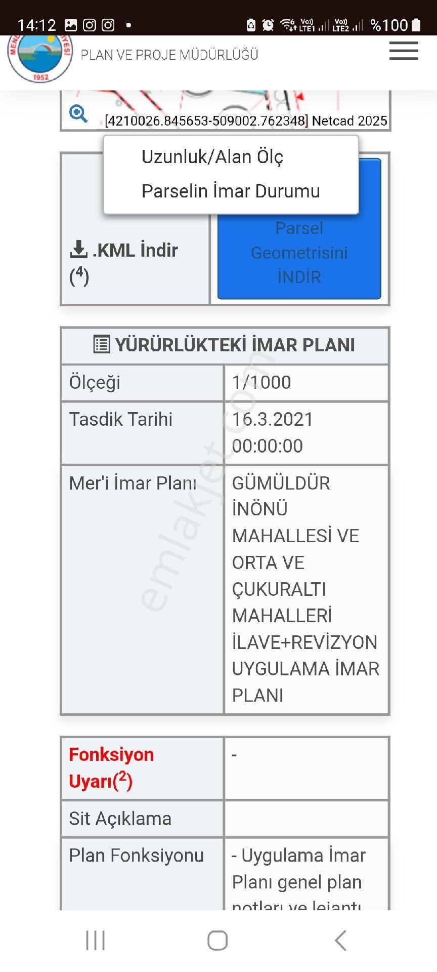 ++bıg Group**izmir Menderes Özdere Merkez Satılık Arsa - Görsel 11