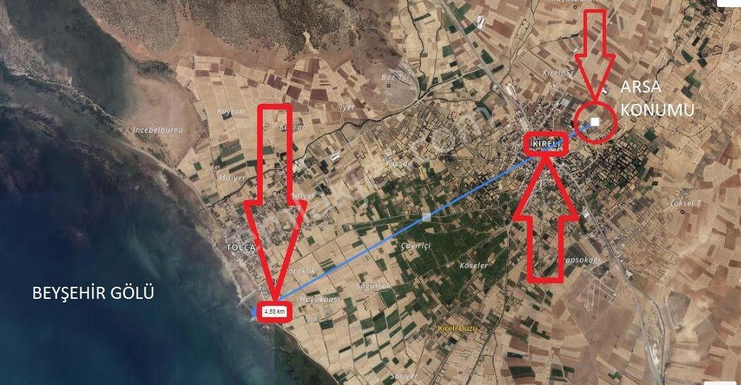 Hüyük Kıreli Satılık Konut İmarlı Hüyük'de Beyşehir Gölüne 4.5 Km Mesafede Satılık 477 M2 İmarlı Arsa