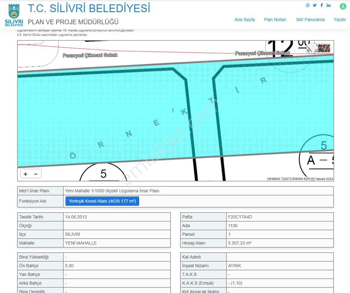 Yeni Mahallede 82 Dairelik 5300 M2 Konut İmarlı Arsa Takasa Açık - Görsel 27