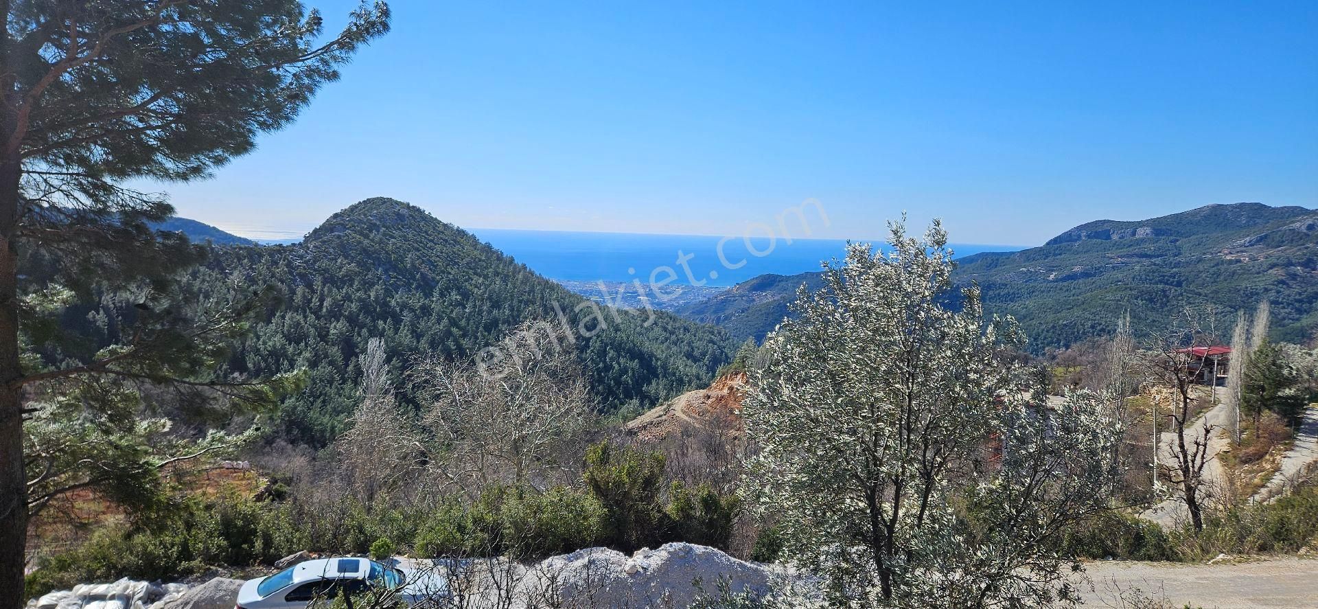 Alanya Bademağacı Full Deniz Manzaralı Satılık 2 Parsel Yan Yana 400 Metre Asfalt Yoluna Cepheli - Görsel 9