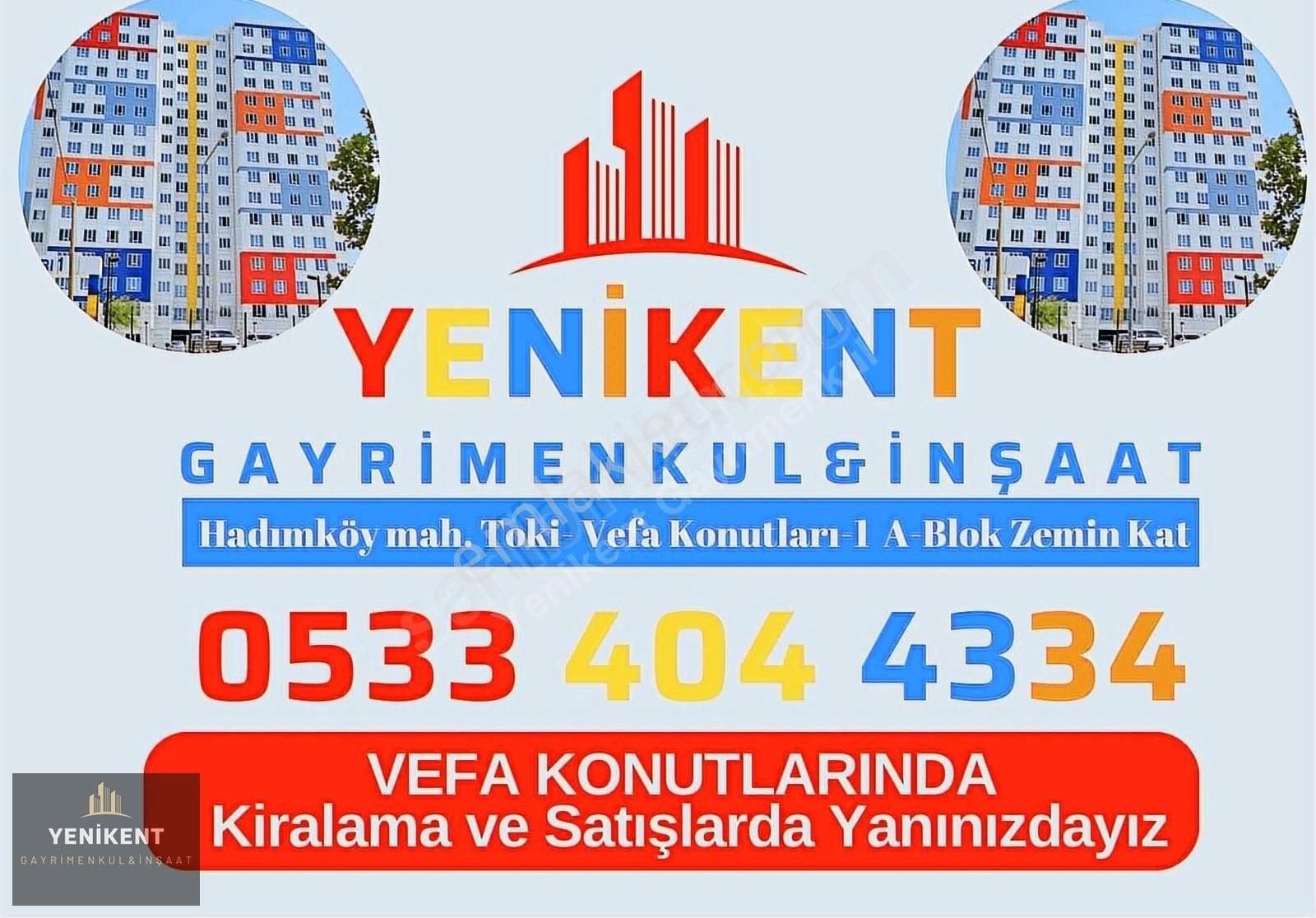 Arnavutköy Hadımköy Kiralık Daire Vefa Konutları-2 De Kiralık Daire