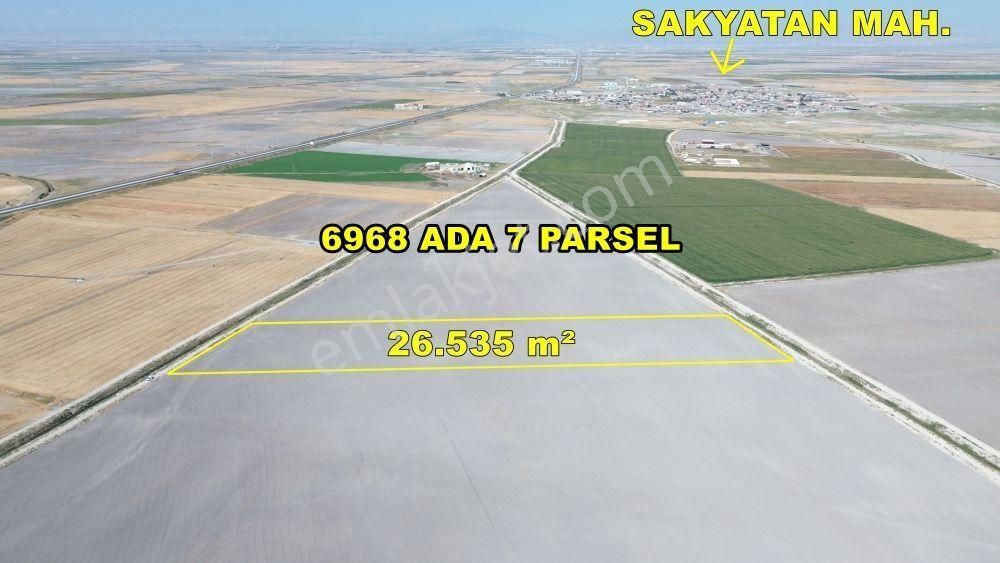 Karatay Sakyatan Satılık Tarla Konya / Karatay / Sakyatan'da 26.535 M² Müstakil Tapulu Tarla