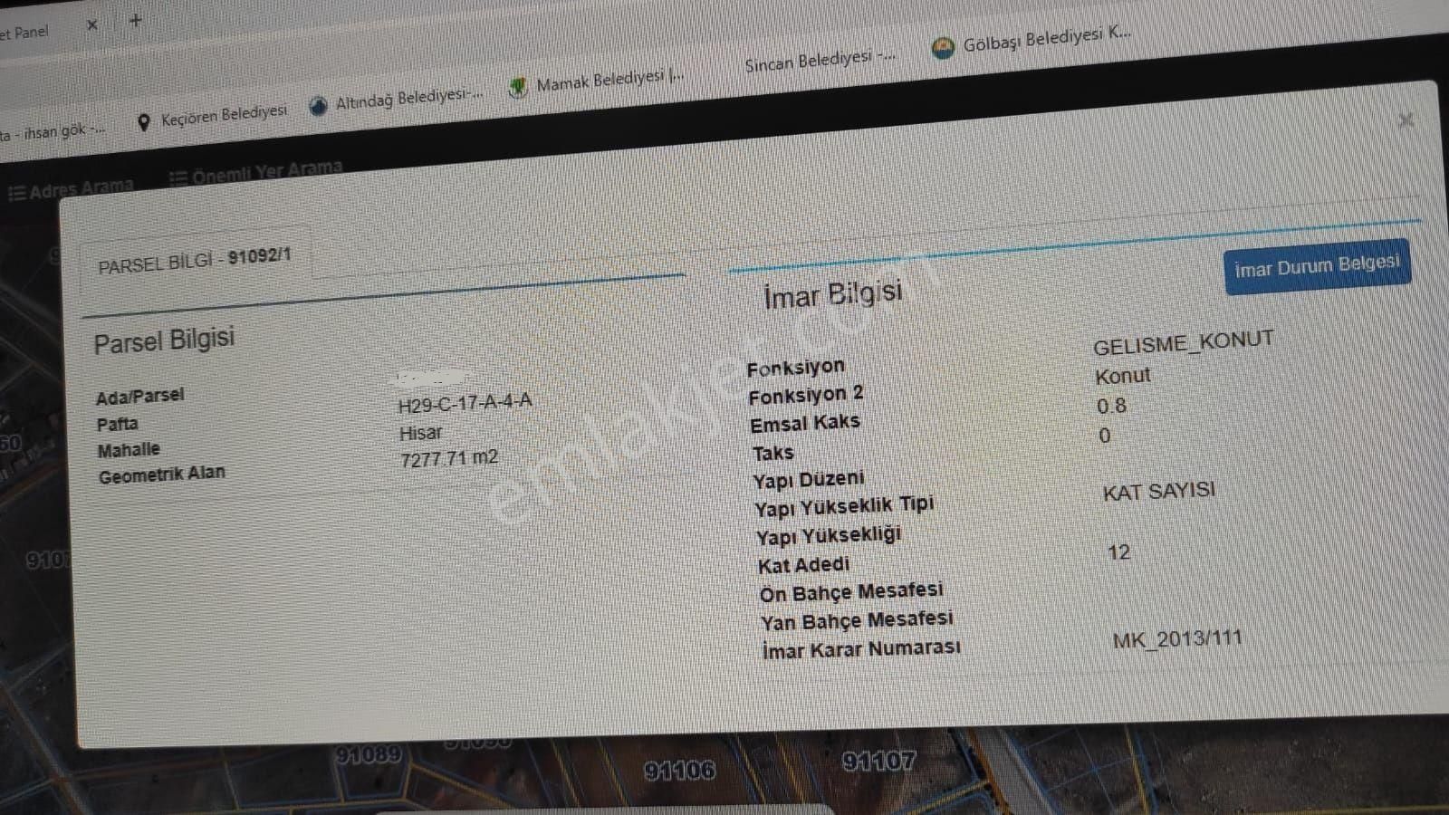 Satılık*arsa*bağlum Da*teli Çekilmiş*12 Kat İmarlı*bahçe Ve Yatırımlık - Görsel 8