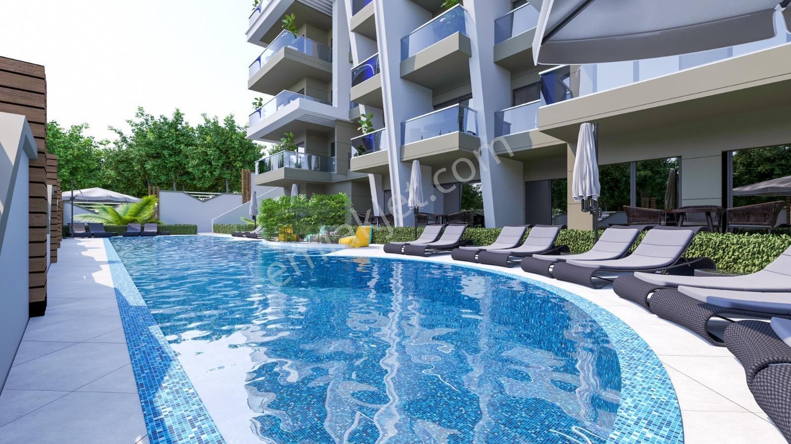 Kuşadası Değirmendere Satılık Residence Kusadasında Satılık-guvenlıklı Sıte Icerısınde-havuzlu-yerden Isıtmalı-lüx-1+1 Akıllı Ev