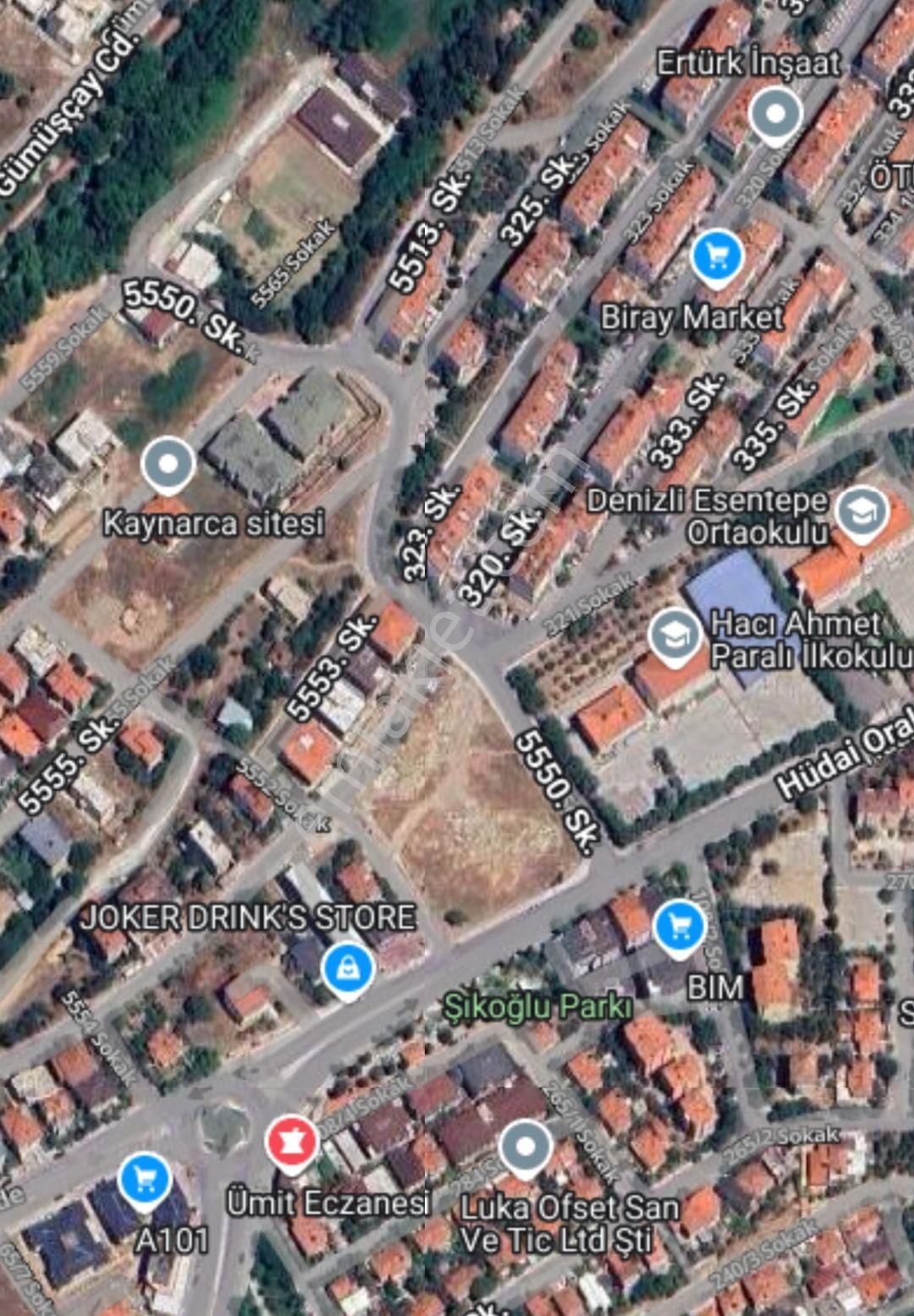 Merkezefendi Alpaslan Satılık Konut İmarlı Gümüşçay 6 Dairelik Arsa 540m²