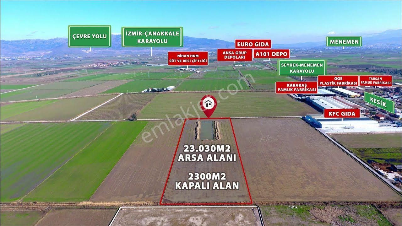 Menemen Kesik Satılık Tarla İzmir Menemen Kesik Köyü Seyrek Yolu Üzeri Satılık Pamuk Tarlası